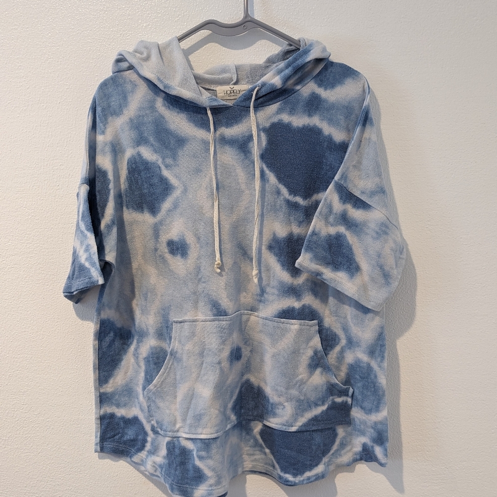 Tie Dye Hooded Top